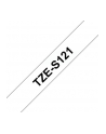 Taśma laminowana mocna do P-touch, Brother TZE-S121 9mm przezroczysta / czarny nadruk - nr 5