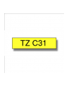 Taśma do P-touch TZE-C31 12mm czarny druk na taśmie fluorescencyjnej żółtej - nr 2