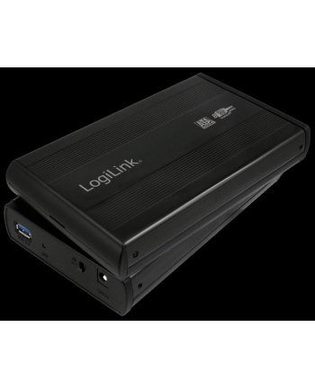 LOGILINK UA0107, 3.5 SATA  drive case, USB 3.0  black, ALU