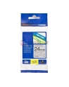 Taśma matowa do P-touch, Brother TZE-M951 24mm srebrna metaliczna/czarny nadruk - nr 31