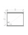 4World Ekrany projekcyjne ze statywem 152x152 (1:1) biały mat - nr 4