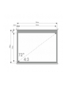 4World Ekrany projekcyjne ze statywem 145x110 (72'',4:3) biały mat - nr 4