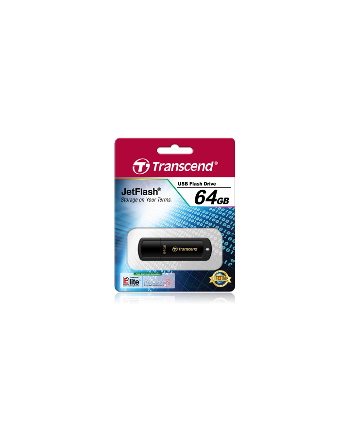 Transcend pamięć USB Jetflash 350 64GB Czarny główny