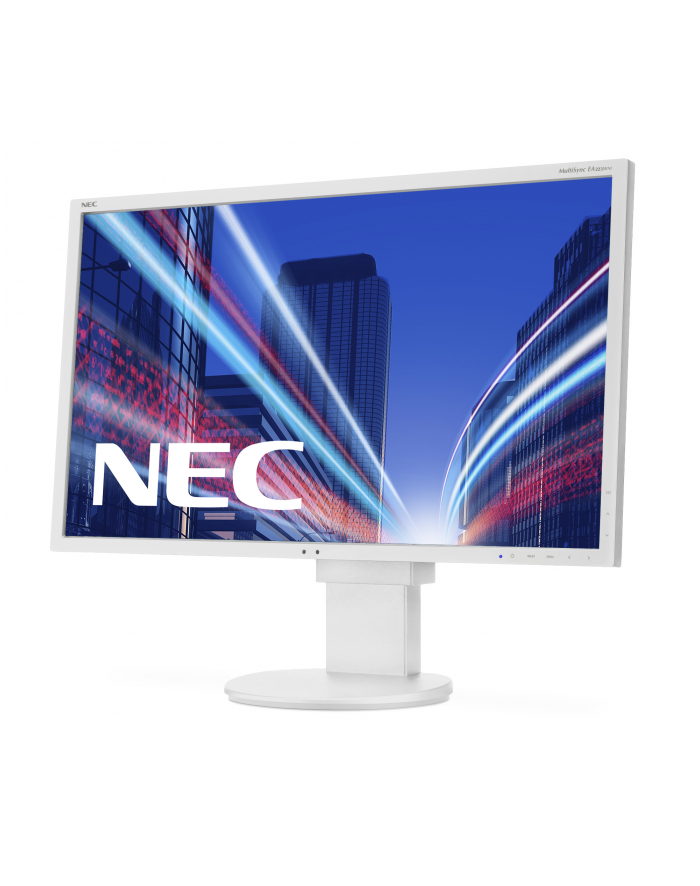 NEC Monitor MultiSync LED EA223WMe 22'' wide, DVI, DispayPort, USB, HAS, biały główny