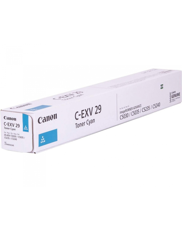 Toner Canon C-EXV 29 cyjan (1 szt. w opakowaniu) - 27.000 kopii<br>[CF2794B002AA] główny