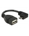 KABEL USB MICRO KĄTOWY 90”->USB AM(F) OTG 11CM DELOCK - nr 18