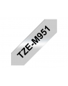 Tasiemka Brother TZEM951 24mm Black/silver - nr 12