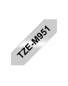 Tasiemka Brother TZEM951 24mm Black/silver - nr 6