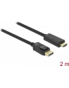 KABEL DISPLAYPORT M->HDMI M 2M GOLD DELOCK - nr 17