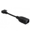 KABEL USB MICRO KĄTOWY 90”->USB AM(F) OTG 11CM DELOCK - nr 122