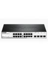 D-LINK DGS-1210-20, Gigabit Smart Switch with 16 10/100/1000Base-T ports and 4 Gigabit MiniGBIC (SFP) ports, 802.3x Flow Control, 802.3ad Link Aggregation, 802.1Q VLAN, 802.1p Priority Queues, Port mirroring,, Jumbo Frame support, 802.1D STP, ACL, LL - nr 18