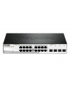 D-LINK DGS-1210-20, Gigabit Smart Switch with 16 10/100/1000Base-T ports and 4 Gigabit MiniGBIC (SFP) ports, 802.3x Flow Control, 802.3ad Link Aggregation, 802.1Q VLAN, 802.1p Priority Queues, Port mirroring,, Jumbo Frame support, 802.1D STP, ACL, LL - nr 24