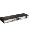 D-LINK DGS-1210-20, Gigabit Smart Switch with 16 10/100/1000Base-T ports and 4 Gigabit MiniGBIC (SFP) ports, 802.3x Flow Control, 802.3ad Link Aggregation, 802.1Q VLAN, 802.1p Priority Queues, Port mirroring,, Jumbo Frame support, 802.1D STP, ACL, LL - nr 26
