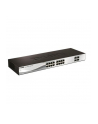 D-LINK DGS-1210-20, Gigabit Smart Switch with 16 10/100/1000Base-T ports and 4 Gigabit MiniGBIC (SFP) ports, 802.3x Flow Control, 802.3ad Link Aggregation, 802.1Q VLAN, 802.1p Priority Queues, Port mirroring,, Jumbo Frame support, 802.1D STP, ACL, LL - nr 53