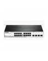 D-LINK DGS-1210-20, Gigabit Smart Switch with 16 10/100/1000Base-T ports and 4 Gigabit MiniGBIC (SFP) ports, 802.3x Flow Control, 802.3ad Link Aggregation, 802.1Q VLAN, 802.1p Priority Queues, Port mirroring,, Jumbo Frame support, 802.1D STP, ACL, LL - nr 54