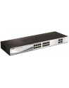 D-LINK DGS-1210-20, Gigabit Smart Switch with 16 10/100/1000Base-T ports and 4 Gigabit MiniGBIC (SFP) ports, 802.3x Flow Control, 802.3ad Link Aggregation, 802.1Q VLAN, 802.1p Priority Queues, Port mirroring,, Jumbo Frame support, 802.1D STP, ACL, LL - nr 65
