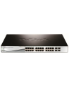 D-LINK DGS-1210-28P, Gigabit Smart Switch with 24 10/100/1000Base-T PoE ports and 4 Gigabit MiniGBIC (SFP) ports, 802.3af, 802.3at (port 1-4), power budget 185 watts, 802.3x Flow Control, 802.3ad Link Aggregation, 802.1Q VLAN, 802.1p Priority Queues, - nr 8