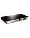 D-LINK DGS-1210-28P, Gigabit Smart Switch with 24 10/100/1000Base-T PoE ports and 4 Gigabit MiniGBIC (SFP) ports, 802.3af, 802.3at (port 1-4), power budget 185 watts, 802.3x Flow Control, 802.3ad Link Aggregation, 802.1Q VLAN, 802.1p Priority Queues, - nr 12