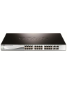D-LINK DGS-1210-28P, Gigabit Smart Switch with 24 10/100/1000Base-T PoE ports and 4 Gigabit MiniGBIC (SFP) ports, 802.3af, 802.3at (port 1-4), power budget 185 watts, 802.3x Flow Control, 802.3ad Link Aggregation, 802.1Q VLAN, 802.1p Priority Queues, - nr 21