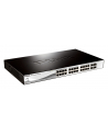 D-LINK DGS-1210-28P, Gigabit Smart Switch with 24 10/100/1000Base-T PoE ports and 4 Gigabit MiniGBIC (SFP) ports, 802.3af, 802.3at (port 1-4), power budget 185 watts, 802.3x Flow Control, 802.3ad Link Aggregation, 802.1Q VLAN, 802.1p Priority Queues, - nr 38