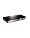 D-LINK DGS-1210-28P, Gigabit Smart Switch with 24 10/100/1000Base-T PoE ports and 4 Gigabit MiniGBIC (SFP) ports, 802.3af, 802.3at (port 1-4), power budget 185 watts, 802.3x Flow Control, 802.3ad Link Aggregation, 802.1Q VLAN, 802.1p Priority Queues, - nr 41