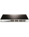 D-LINK DGS-1210-28P, Gigabit Smart Switch with 24 10/100/1000Base-T PoE ports and 4 Gigabit MiniGBIC (SFP) ports, 802.3af, 802.3at (port 1-4), power budget 185 watts, 802.3x Flow Control, 802.3ad Link Aggregation, 802.1Q VLAN, 802.1p Priority Queues, - nr 44