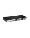 D-LINK DGS-1210-28P, Gigabit Smart Switch with 24 10/100/1000Base-T PoE ports and 4 Gigabit MiniGBIC (SFP) ports, 802.3af, 802.3at (port 1-4), power budget 185 watts, 802.3x Flow Control, 802.3ad Link Aggregation, 802.1Q VLAN, 802.1p Priority Queues, - nr 2
