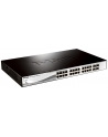 D-LINK DGS-1210-28P, Gigabit Smart Switch with 24 10/100/1000Base-T PoE ports and 4 Gigabit MiniGBIC (SFP) ports, 802.3af, 802.3at (port 1-4), power budget 185 watts, 802.3x Flow Control, 802.3ad Link Aggregation, 802.1Q VLAN, 802.1p Priority Queues, - nr 47