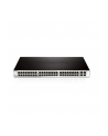 D-LINK DGS-1210-52, Gigabit Smart Switch with 48 10/100/1000Base-T ports and 4 Gigabit MiniGBIC (SFP) ports, 802.3x Flow Control, 802.3ad Link Aggregation, 802.1Q VLAN, 802.1p Priority Queues, Port mirroring, Jumbo Frame support, 802.1D STP, ACL, LLD - nr 28
