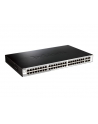 D-LINK DGS-1210-52, Gigabit Smart Switch with 48 10/100/1000Base-T ports and 4 Gigabit MiniGBIC (SFP) ports, 802.3x Flow Control, 802.3ad Link Aggregation, 802.1Q VLAN, 802.1p Priority Queues, Port mirroring, Jumbo Frame support, 802.1D STP, ACL, LLD - nr 24