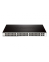 D-LINK DGS-1210-52, Gigabit Smart Switch with 48 10/100/1000Base-T ports and 4 Gigabit MiniGBIC (SFP) ports, 802.3x Flow Control, 802.3ad Link Aggregation, 802.1Q VLAN, 802.1p Priority Queues, Port mirroring, Jumbo Frame support, 802.1D STP, ACL, LLD - nr 25