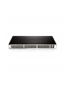 D-LINK DGS-1210-52, Gigabit Smart Switch with 48 10/100/1000Base-T ports and 4 Gigabit MiniGBIC (SFP) ports, 802.3x Flow Control, 802.3ad Link Aggregation, 802.1Q VLAN, 802.1p Priority Queues, Port mirroring, Jumbo Frame support, 802.1D STP, ACL, LLD - nr 28