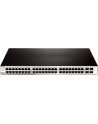 D-LINK DGS-1210-52, Gigabit Smart Switch with 48 10/100/1000Base-T ports and 4 Gigabit MiniGBIC (SFP) ports, 802.3x Flow Control, 802.3ad Link Aggregation, 802.1Q VLAN, 802.1p Priority Queues, Port mirroring, Jumbo Frame support, 802.1D STP, ACL, LLD - nr 33