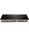 D-LINK DGS-1210-52, Gigabit Smart Switch with 48 10/100/1000Base-T ports and 4 Gigabit MiniGBIC (SFP) ports, 802.3x Flow Control, 802.3ad Link Aggregation, 802.1Q VLAN, 802.1p Priority Queues, Port mirroring, Jumbo Frame support, 802.1D STP, ACL, LLD - nr 33