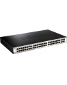 D-LINK DGS-1210-52, Gigabit Smart Switch with 48 10/100/1000Base-T ports and 4 Gigabit MiniGBIC (SFP) ports, 802.3x Flow Control, 802.3ad Link Aggregation, 802.1Q VLAN, 802.1p Priority Queues, Port mirroring, Jumbo Frame support, 802.1D STP, ACL, LLD - nr 34