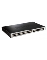 D-LINK DGS-1210-52, Gigabit Smart Switch with 48 10/100/1000Base-T ports and 4 Gigabit MiniGBIC (SFP) ports, 802.3x Flow Control, 802.3ad Link Aggregation, 802.1Q VLAN, 802.1p Priority Queues, Port mirroring, Jumbo Frame support, 802.1D STP, ACL, LLD - nr 38