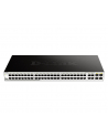 D-LINK DGS-1210-52, Gigabit Smart Switch with 48 10/100/1000Base-T ports and 4 Gigabit MiniGBIC (SFP) ports, 802.3x Flow Control, 802.3ad Link Aggregation, 802.1Q VLAN, 802.1p Priority Queues, Port mirroring, Jumbo Frame support, 802.1D STP, ACL, LLD - nr 57