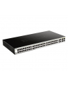D-LINK DGS-1210-52, Gigabit Smart Switch with 48 10/100/1000Base-T ports and 4 Gigabit MiniGBIC (SFP) ports, 802.3x Flow Control, 802.3ad Link Aggregation, 802.1Q VLAN, 802.1p Priority Queues, Port mirroring, Jumbo Frame support, 802.1D STP, ACL, LLD - nr 58