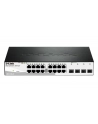 D-LINK DGS-1210-20, Gigabit Smart Switch with 16 10/100/1000Base-T ports and 4 Gigabit MiniGBIC (SFP) ports, 802.3x Flow Control, 802.3ad Link Aggregation, 802.1Q VLAN, 802.1p Priority Queues, Port mirroring,, Jumbo Frame support, 802.1D STP, ACL, LL - nr 25