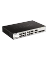 D-LINK DGS-1210-20, Gigabit Smart Switch with 16 10/100/1000Base-T ports and 4 Gigabit MiniGBIC (SFP) ports, 802.3x Flow Control, 802.3ad Link Aggregation, 802.1Q VLAN, 802.1p Priority Queues, Port mirroring,, Jumbo Frame support, 802.1D STP, ACL, LL - nr 36