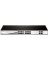 D-LINK DGS-1210-20, Gigabit Smart Switch with 16 10/100/1000Base-T ports and 4 Gigabit MiniGBIC (SFP) ports, 802.3x Flow Control, 802.3ad Link Aggregation, 802.1Q VLAN, 802.1p Priority Queues, Port mirroring,, Jumbo Frame support, 802.1D STP, ACL, LL - nr 66