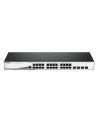 D-LINK DGS-1210-28, Gigabit Smart Switch with 24 10/100/1000Base-T ports and 4 Gigabit MiniGBIC (SFP) ports, 802.3x Flow Control, 802.3ad Link Aggregation, 802.1Q VLAN, 802.1p Priority Queues, Port mirroring, Jumbo Frame support, 802.1D STP, ACL, LLD - nr 12