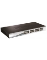 D-LINK DGS-1210-28, Gigabit Smart Switch with 24 10/100/1000Base-T ports and 4 Gigabit MiniGBIC (SFP) ports, 802.3x Flow Control, 802.3ad Link Aggregation, 802.1Q VLAN, 802.1p Priority Queues, Port mirroring, Jumbo Frame support, 802.1D STP, ACL, LLD - nr 13
