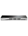 D-LINK DGS-1210-28, Gigabit Smart Switch with 24 10/100/1000Base-T ports and 4 Gigabit MiniGBIC (SFP) ports, 802.3x Flow Control, 802.3ad Link Aggregation, 802.1Q VLAN, 802.1p Priority Queues, Port mirroring, Jumbo Frame support, 802.1D STP, ACL, LLD - nr 14