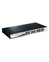 D-LINK DGS-1210-28, Gigabit Smart Switch with 24 10/100/1000Base-T ports and 4 Gigabit MiniGBIC (SFP) ports, 802.3x Flow Control, 802.3ad Link Aggregation, 802.1Q VLAN, 802.1p Priority Queues, Port mirroring, Jumbo Frame support, 802.1D STP, ACL, LLD - nr 17