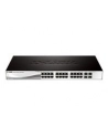 D-LINK DGS-1210-28, Gigabit Smart Switch with 24 10/100/1000Base-T ports and 4 Gigabit MiniGBIC (SFP) ports, 802.3x Flow Control, 802.3ad Link Aggregation, 802.1Q VLAN, 802.1p Priority Queues, Port mirroring, Jumbo Frame support, 802.1D STP, ACL, LLD - nr 18