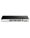 D-LINK DGS-1210-28, Gigabit Smart Switch with 24 10/100/1000Base-T ports and 4 Gigabit MiniGBIC (SFP) ports, 802.3x Flow Control, 802.3ad Link Aggregation, 802.1Q VLAN, 802.1p Priority Queues, Port mirroring, Jumbo Frame support, 802.1D STP, ACL, LLD - nr 23