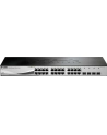 D-LINK DGS-1210-28, Gigabit Smart Switch with 24 10/100/1000Base-T ports and 4 Gigabit MiniGBIC (SFP) ports, 802.3x Flow Control, 802.3ad Link Aggregation, 802.1Q VLAN, 802.1p Priority Queues, Port mirroring, Jumbo Frame support, 802.1D STP, ACL, LLD - nr 27