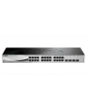 D-LINK DGS-1210-28, Gigabit Smart Switch with 24 10/100/1000Base-T ports and 4 Gigabit MiniGBIC (SFP) ports, 802.3x Flow Control, 802.3ad Link Aggregation, 802.1Q VLAN, 802.1p Priority Queues, Port mirroring, Jumbo Frame support, 802.1D STP, ACL, LLD - nr 36
