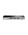 D-LINK DGS-1210-28, Gigabit Smart Switch with 24 10/100/1000Base-T ports and 4 Gigabit MiniGBIC (SFP) ports, 802.3x Flow Control, 802.3ad Link Aggregation, 802.1Q VLAN, 802.1p Priority Queues, Port mirroring, Jumbo Frame support, 802.1D STP, ACL, LLD - nr 37